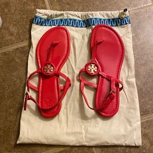 Women’s Tory Burch flip flops- Red- Size 8.5